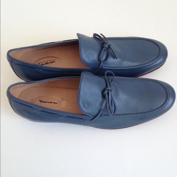 Tod’s Men’s Leather Tie Loafers Sz 5.5(Tod)/6.5US - Picture 5 of 15